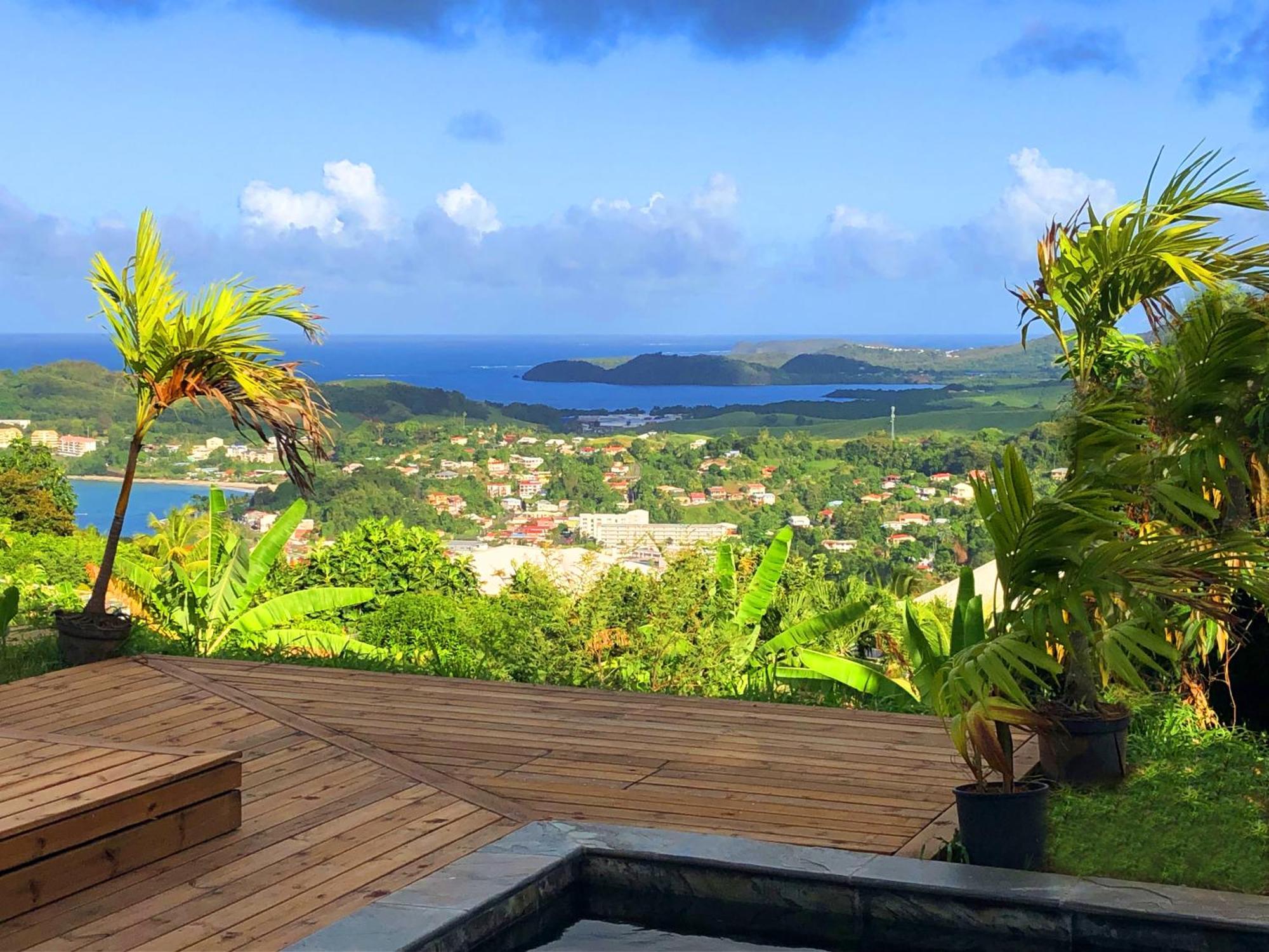 F3 Hibiscus - Piscine Chauffee - Vue Mer - 9 Min De La Plage - Ti Zwezo Paradi La Trinité Exteriör bild